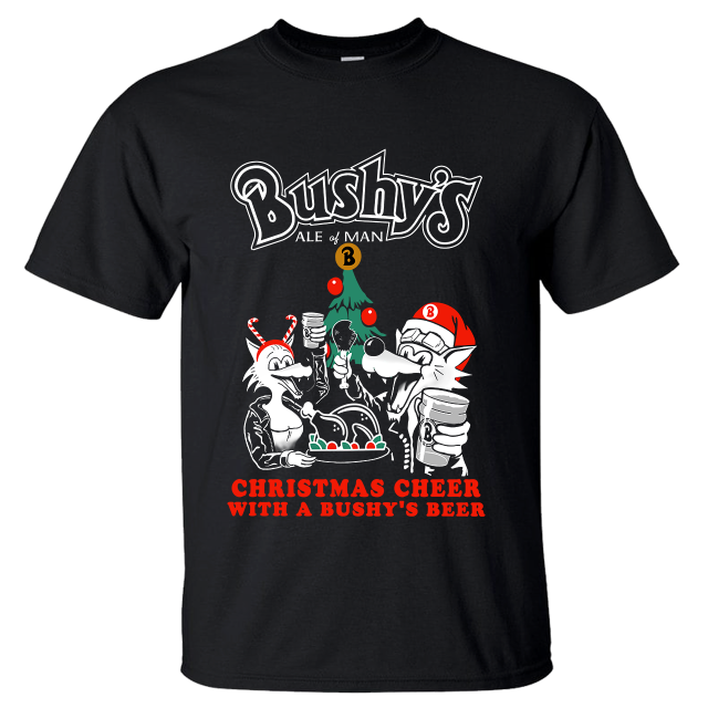 BUSHYS CHRISTMAS - BLACK T-SHIRT 24TX-MAS